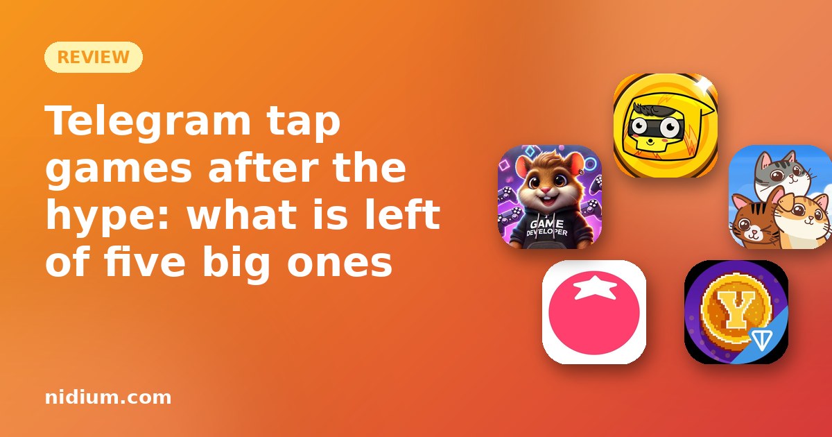 Telegram tap games after the hype: what is left of five big ones